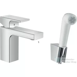   Hansgrohe VERNIS SHAPE mosdócsaptelep bidé zuhanyszettel,leeresztő nélkül, króm 71216000