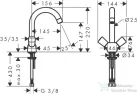 Hansgrohe LOGIS 150 mosdócsaptelep leeresztő nélkül, króm 71221000