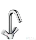 Hansgrohe LOGIS kétkaros mosdó csaptelep, automata leeresztővel, króm 71222
