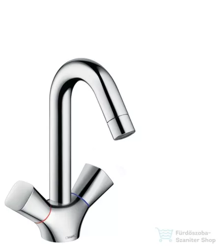 Hansgrohe LOGIS kétkaros mosdó csaptelep, automata leeresztővel, króm 71222