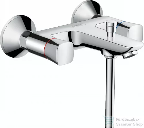 Hansgrohe LOGIS kétkaros kádtöltő csaptelep zuhanyszett nélkül, króm 71243000
