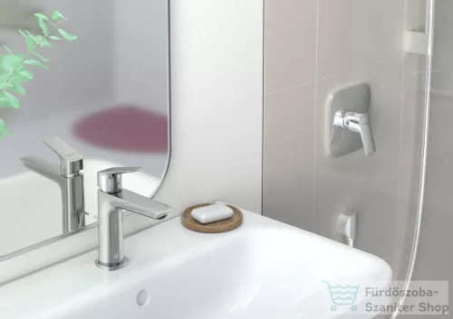 Hansgrohe LOGIS FINE mosdó csaptelep automata leeresztővel, króm 71251000