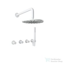   Bugnatese MOON falsík alatti zuhanyrendszer belső egységgel,zuhanyszettel,matt fehér 7127BI