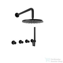   Bugnatese MOON falsík alatti zuhanyrendszer belső egységgel,zuhanyszettel,matt fekete 7127NE