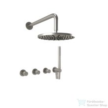   Bugnatese MOON falsík alatti zuhanyrendszer belső egységgel,zuhanyszettel,szálcsiszolt nikkel 7127NS