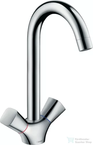 Hansgrohe LOGIS M31 kétkaros mosogató csaptelep 220, króm 71280000