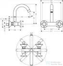 Hansgrohe LOGIS M32 fali mosogató csaptelep,króm 71286000