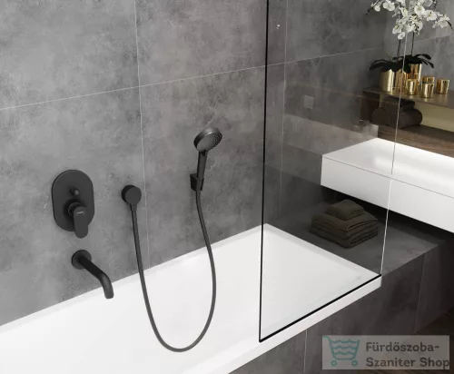 Hansgrohe VERNIS BLEND falsík alatti kád / zuhany csaptelep, matt fekete 71449670
