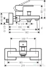 Hansgrohe VERNIS SHAPE kádtöltő csaptelep, zuhanyszett nélkül, króm 71450000