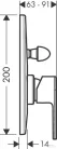 Hansgrohe VERNIS SHAPE falsík alatti kád / zuhany csaptelep, matt fekete 71458670
