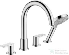 Hansgrohe VERNIS SHAPE 4 üléses peremre szerelhető kád csaptelep, króm 71459000