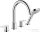 Hansgrohe VERNIS SHAPE 4 üléses peremre szerelhető kád csaptelep, króm 71459000