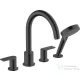 Hansgrohe VERNIS SHAPE 4 üléses peremre szerelhető kád csaptelep, matt fekete 71459670
