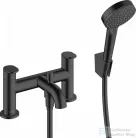 Hansgrohe VERNIS BLEND peremre szerelhető kádtöltő csaptelep zuhanyszettel, matt fekete 71461670