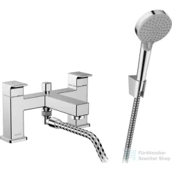   Hansgrohe VERNIS SHAPE kádperemre szerelhető kádtöltő csaptelep, zuhanyszettel, króm 71462000