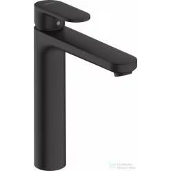   Hansgrohe VERNIS BLEND 190 magasított mosdó csaptelep automata leeresztővel, matt fekete 71552670
