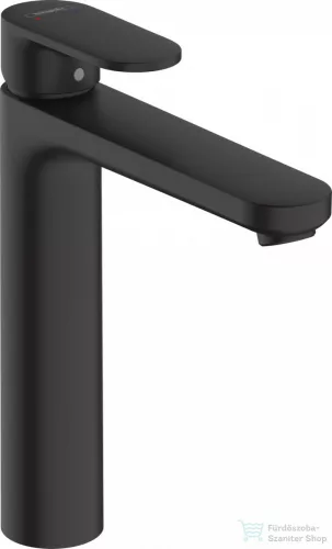 Hansgrohe VERNIS BLEND 190 magasított mosdó csaptelep automata leeresztővel, matt fekete 71552670