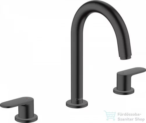 Hansgrohe VERNIS BLEND 3 üléses mosdó csaptelep,automata leeresztővel, matt fekete 71553670