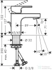 Hansgrohe VERNIS SHAPE 70 mosdócsaptelep automata leeresztővel, matt fekete 71560670