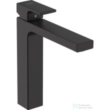   Hansgrohe VERNIS SHAPE 190 magasított mosdó csaptelep automata leeresztővel, matt fekete 71562670