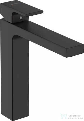 Hansgrohe VERNIS SHAPE 190 magasított mosdó csaptelep automata leeresztővel, matt fekete 71562670