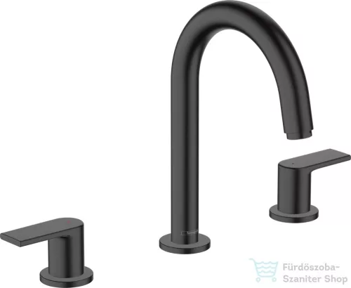 Hansgrohe VERNIS SHAPE 3 üléses mosdócsaptelep automata leeresztővel, matt fekete 71563670