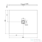 Sapho FLEXIA öntöttmárvány zuhanypadló 120x100x3cm 71563