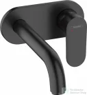 Hansgrohe VERNIS BLEND falsík alatti mosdó csaptelep, leeresztő nélkül,  matt fekete 71576670