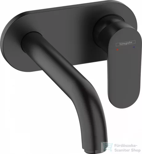 Hansgrohe VERNIS BLEND falsík alatti mosdó csaptelep, leeresztő nélkül,  matt fekete 71576670