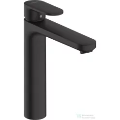   Hansgrohe VERNIS BLEND 190 magasított mosdó csaptelep leeresztő nélkül, matt fekete 71582670