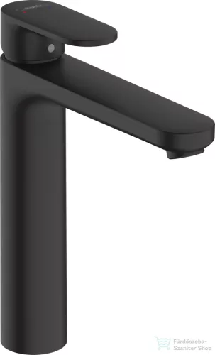 Hansgrohe VERNIS BLEND 190 magasított mosdó csaptelep leeresztő nélkül, matt fekete 71582670