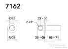 Bugnatese Moon 3/4" csempeszelep,szálcsiszolt arany 7162OS