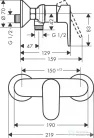 Hansgrohe VERNIS BLEND zuhanycsaptelep zuhanyszett nélkül, króm 71640000