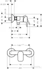 Hansgrohe NEOVIS Q zuhany csaptelep zuhanyszett nélkül, króm 71681000