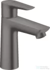 Hansgrohe TALIS E 110 mosdó csaptelep, automata leeresztővel, szálcsiszolt fekete/króm 71710340
