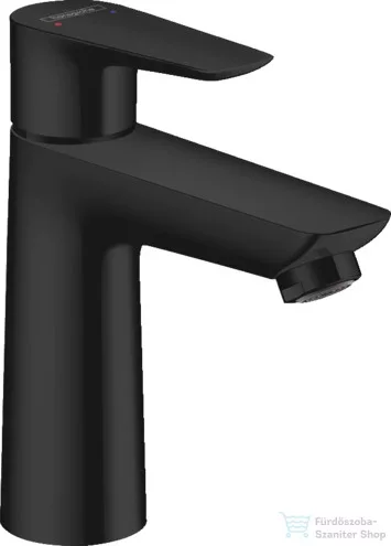 Hansgrohe TALIS E 110 mosdó csaptelep, automata leeresztővel, matt fekete 71710670
