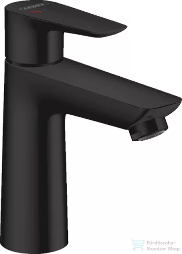 Hansgrohe TALIS E 110 hidegindításos mosdó csaptelep automata leeresztővel, matt fekete 71713670