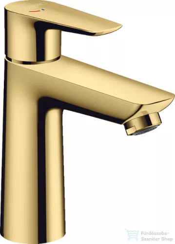Hansgrohe TALIS E 110 hidegindításos mosdó csaptelep automata leeresztővel, polírozott arany hatású 71713990