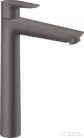 Hansgrohe TALIS E 240 magasított mosdó csaptelep, automata leeresztővel, szálcsiszolt fekete/króm 71716340