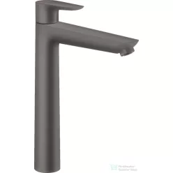   Hansgrohe TALIS E 240 magasított mosdó csaptelep, automata leeresztővel, szálcsiszolt fekete/króm 71716340