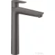 Hansgrohe TALIS E 240 magasított mosdó csaptelep, automata leeresztővel, szálcsiszolt fekete/króm 71716340
