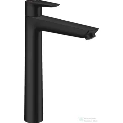   Hansgrohe TALIS E 240 magasított mosdó csaptelep, automata leeresztővel, matt fekete 71716670