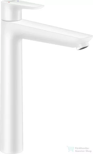Hansgrohe TALIS E 240 magasított mosdó csaptelep, automata leeresztővel, matt fehér 71716700