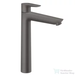   Hansgrohe TALIS E 240 egykaros mosdócsaptelep leeresztő nélkül, szálcsiszolt fekete/króm 71717340