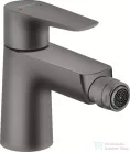 Hansgrohe TALIS E bidé csaptelep, automata leeresztővel, szálcsiszolt fekete/króm 71720340