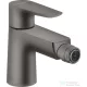 Hansgrohe TALIS E bidé csaptelep, automata leeresztővel, szálcsiszolt fekete/króm 71720340