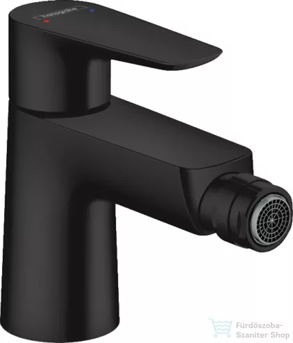 Hansgrohe TALIS E bidé csaptelep, automata leeresztővel, matt fekete 71720670