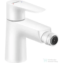   Hansgrohe TALIS E bidé csaptelep, automata leeresztővel, matt fehér 71720700