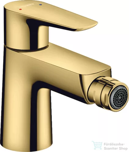 Hansgrohe TALIS E bidé csaptelep, automata leeresztővel, polírozott arany 71720990