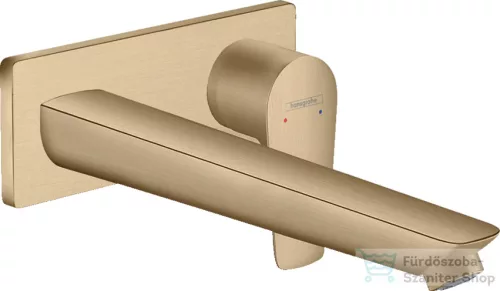 Hansgrohe TALIS E falsík alatti mosdó csaptelep, leeresztő nélkül,  szálcsiszolt bronz 71734140